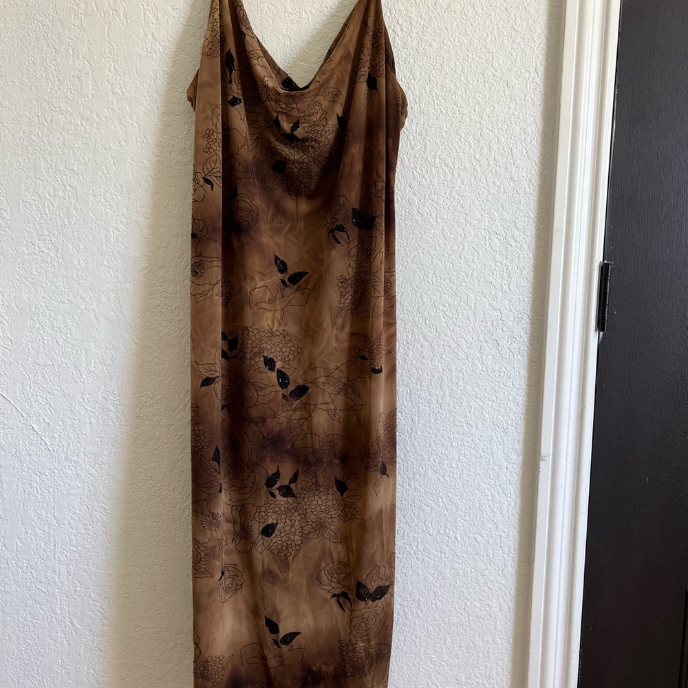 Y2K cowl dress
